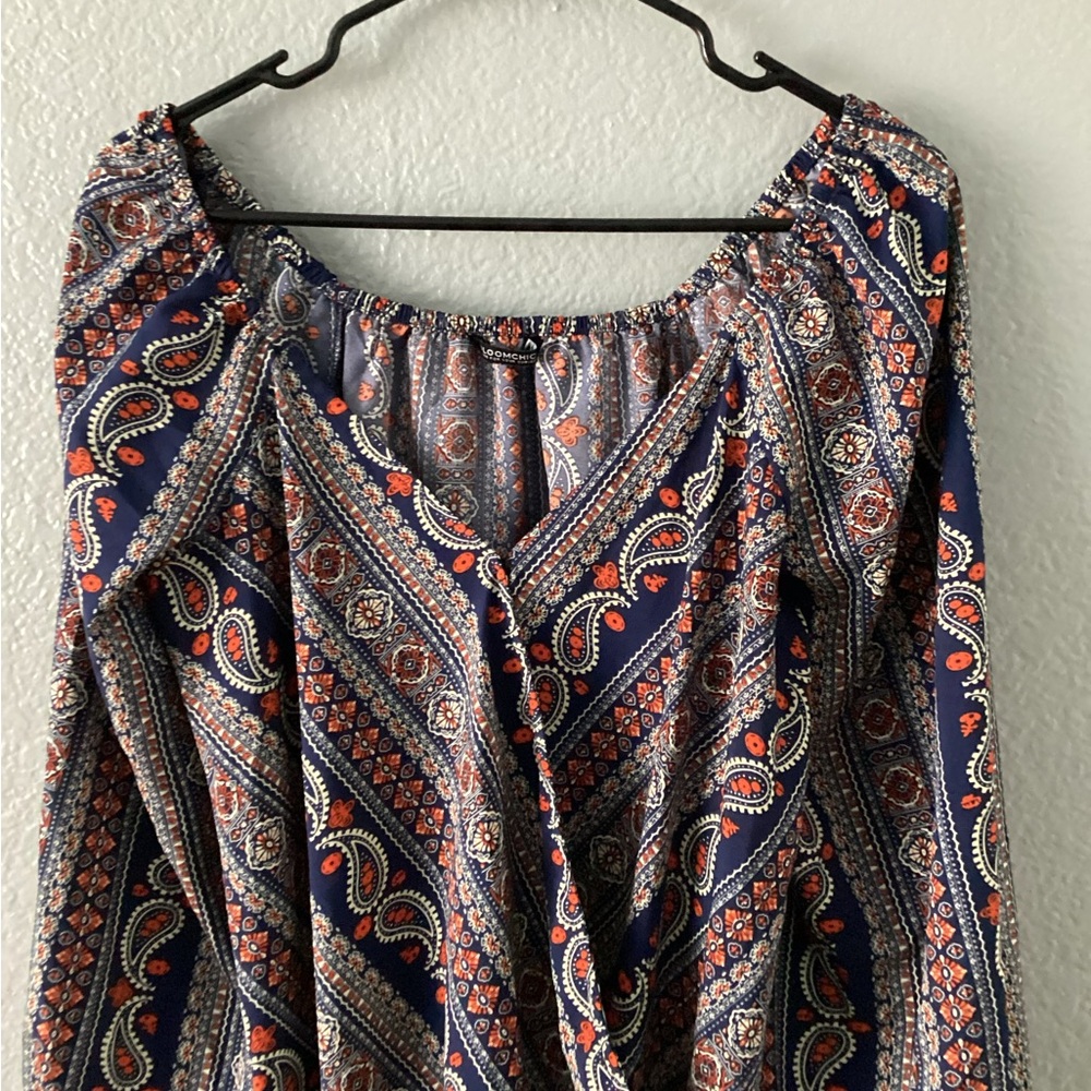 Bloomchic Patterned Women's Blouse - image 3